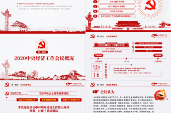 紅色簡(jiǎn)潔中國(guó)風(fēng)2020中央經(jīng)濟(jì)工作會(huì)議精神和2021年中國(guó)經(jīng)濟(jì)工作重點(diǎn)內(nèi)容解讀黨課PPT