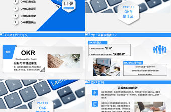 企業培訓之OKR工作法目標與關鍵結果法PPT模板