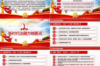 含講稿地域黨課幻彩黨建風新時代治藏方略西藏黨課PPT模板