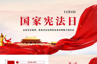 國家憲法日黨政模板ppt