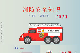 消防安全知識PPT模板