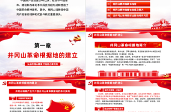 弘揚(yáng)井岡山精神 不忘初心跟黨走微黨課PPT模板