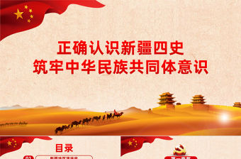 歷史滄桑感地域黨課之正確認識新疆四史筑牢中華民族共同體意識新疆黨課PPT