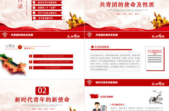 2021五四精神學(xué)習(xí)紀(jì)念五四運(yùn)動(dòng)青春跟黨走建功新時(shí)代PPT