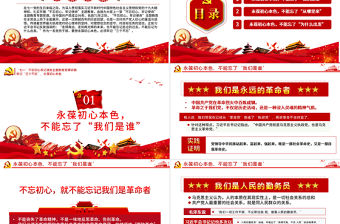 永葆初心本色，必須牢記“三個不忘在“四史”教育中汲取黨性修養的智慧PPT模板-含講稿