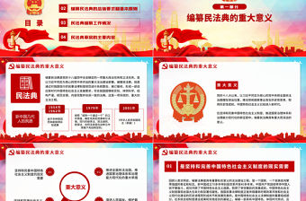 中華人民共和國民法典草案解讀黨課PPT