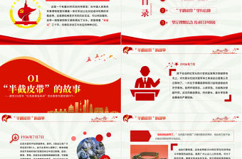 半截皮帶里的信仰PPT2021建黨100周年黨史故事我來講紅色經(jīng)典故事黨課課件