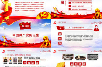 2020黨支部黨委黨組微黨課讓黨徽在奮斗中閃光PPT模板