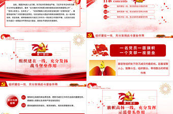 讓黨旗在防汛減災一線高高飄揚 發(fā)揮黨員干部先鋒模范作用 PPT模板