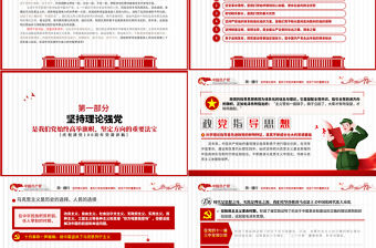 2021從百年黨史看黨的獨特優勢PPT簡潔風建黨100周年黨史教育專題黨課課件