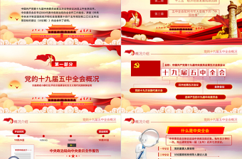 2020聚焦十九屆五中全會(huì)精神解讀PPT模板