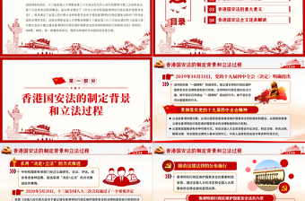 學(xué)習(xí)《香港特別行政區(qū)維護(hù)國家安全法》PPT模板