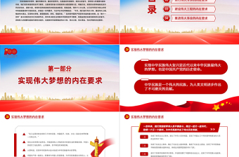 2021學習黨史是推進“四個偉大”的內(nèi)在要求PPT紅色建黨100周年黨史黨課課件