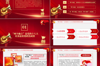 堅持兩個確立做到兩個維護PPT紅色黨政風深刻領悟兩個確立的決定性意義專題黨課課件