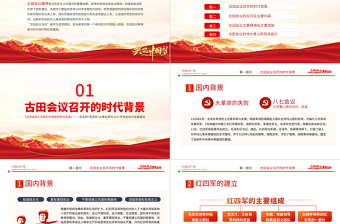 古田會(huì)議精神永放光芒PPT紅色莊嚴(yán)建黨100周年傳承紅色基因感悟興國(guó)之魂加強(qiáng)和改進(jìn)新形勢(shì)下黨的建設(shè)黨課課件