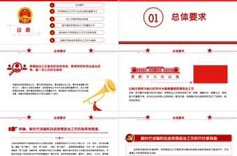 2021關(guān)于新時代加強和改進思想政治工作的意見PPT專題黨課課件模板