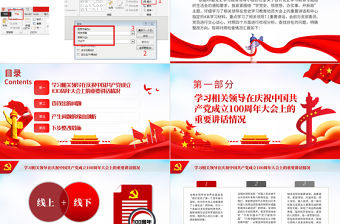 2022黨員黨史學習教育民主生活會個人剖析材料PPT精品黨政部門黨支部教育專題黨課模板