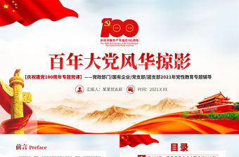 百年大黨風華掠影PPT中國共產黨的百年奮斗是馬克思主義中國化徹底改變民族命運為人民謀幸福推動人類歷史進步的100年黨課課件