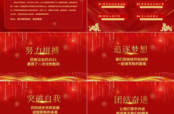 2022跨年戰(zhàn)役啟動(dòng)會(huì)PPT紅色喜慶虎年企業(yè)年會(huì)頒獎(jiǎng)典禮暨誓師大會(huì)模板
