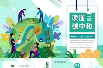 2021碳中和與碳達(dá)峰保護(hù)環(huán)境綠色環(huán)保PPT模板