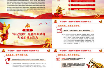 2021中國風學習塞罕壩精神的時代意義與實踐偉力PPT模板