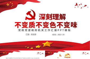 2021深刻理解黨不變質不變色不變味PPT紅色黨建風打鐵必須自身硬永葆黨的先進性和純潔性專題黨課