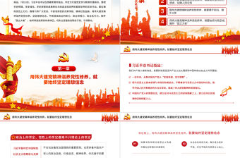 2021用偉大建黨精神滋養(yǎng)黨性修養(yǎng)黨員教育黨課中國風(fēng)黨政PPT課件