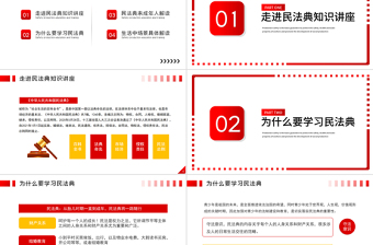 2021中小學生民法典主題班會PPT法制教育進校園學生法律知識培訓講座課件