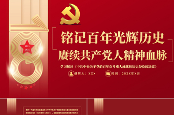 銘記百年光輝歷史賡續(xù)共產(chǎn)黨人精神血脈PPT學(xué)習(xí)解讀關(guān)于黨的百年奮斗重大成就和歷史經(jīng)驗(yàn)決議專題黨課