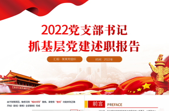 2023党支部书记汇报ppt