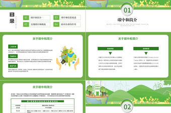 脫碳之路的機遇和挑戰PPT綠色清新關于碳中和碳達峰生態環保課件