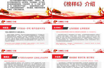 2021走進《榜樣6》建黨100周年特別節目PPT基層黨支部黨建先進人物學習黨課模板