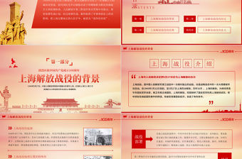 2021上海解解放紀(jì)念日5月27日上海解放紀(jì)念日上海戰(zhàn)役黨史回顧黨課PPT
