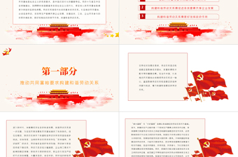 構(gòu)建和諧勞動(dòng)關(guān)系扎實(shí)推動(dòng)共同富裕PPT紅色黨政風(fēng)企業(yè)人力資源部門專題黨課課件