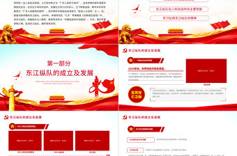 東江縱隊(duì)英雄事跡PPT紅色黨政風(fēng)走進(jìn)東江縱隊(duì)緬懷革命先烈抗日戰(zhàn)爭革命歷史黨課學(xué)習(xí)課件