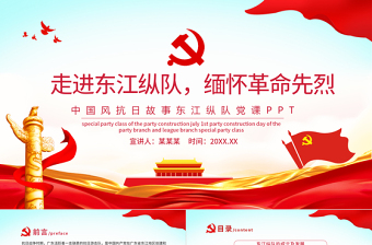 東江縱隊英雄事跡PPT紅色黨政風(fēng)走進東江縱隊緬懷革命先烈抗日戰(zhàn)爭革命歷史黨課學(xué)習(xí)課件