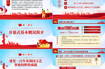 增強文化自覺堅定文化自信PPT展示中國文藝新氣象鑄就中華文化新輝煌學習總書記在中國文聯十一大中國作協十大開幕式上的重要講話精神