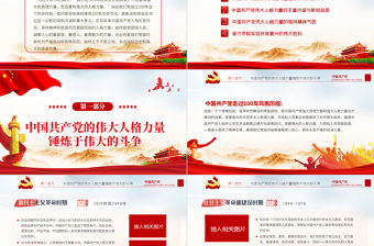 2021中國共產黨得偉大人格力量PPT慶祝建黨一百周年專題黨課黨支部黨史學習教育專題輔導