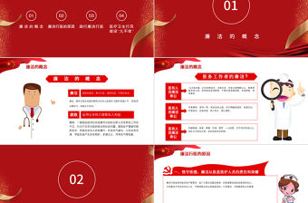 2021廉潔行醫PPT黨政風醫療衛生行業踐行廉潔自律準則專題培訓黨課課件