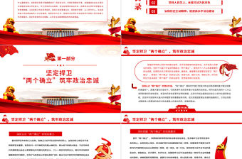 以歷史主動精神厚植黨的執政根基PPT紅色大氣黨員干部深入學習黨的十九屆六中全會專題黨課課件模板