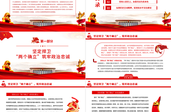 以歷史主動精神厚植黨的執(zhí)政根基PPT紅色大氣黨員干部深入學習黨的十九屆六中全會專題黨課課件模板
