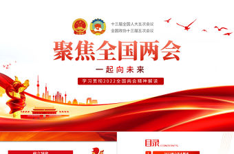 學習貫徹2022聚焦全國兩會精神解讀PPT