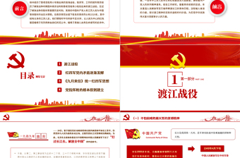 渡江精神PPT紅色莊嚴(yán)傳承渡江精神賡續(xù)紅色基因渡江戰(zhàn)役勝利73周年黨史學(xué)習(xí)課件