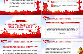 始終做黨和人民的忠誠衛士PPT紅色大氣黨員干部學習領會相關領導中央紀委六次全會重要講話精神專題黨課課件模板