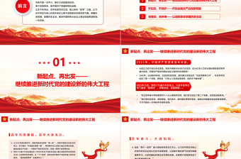 勇于自我革命贏得歷史主動PPT紅色大氣十九屆中央紀委六次全會專題黨課課件模板