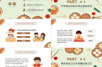 2022幼兒園膳食委員會PPT卡通風幼兒膳食管理的民主監督機制專題課件模板