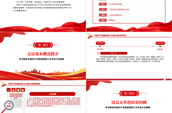 紅色黨建風(fēng)中國共產(chǎn)黨海南省第八次代表大會(huì)專題黨課PPT課件模板