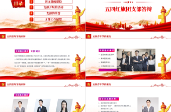 2022五四紅旗團(tuán)支部答辯PPT精美紀(jì)念五四運(yùn)動(dòng)103周年團(tuán)支部競(jìng)選活動(dòng)主題課件模板
