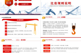 2022安全生產月知識競賽PPT紅色簡約風安全生產月知識競賽專題課件模板