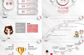 2022護(hù)士競聘PPT商務(wù)簡約風(fēng)完整框架競聘專用PPT